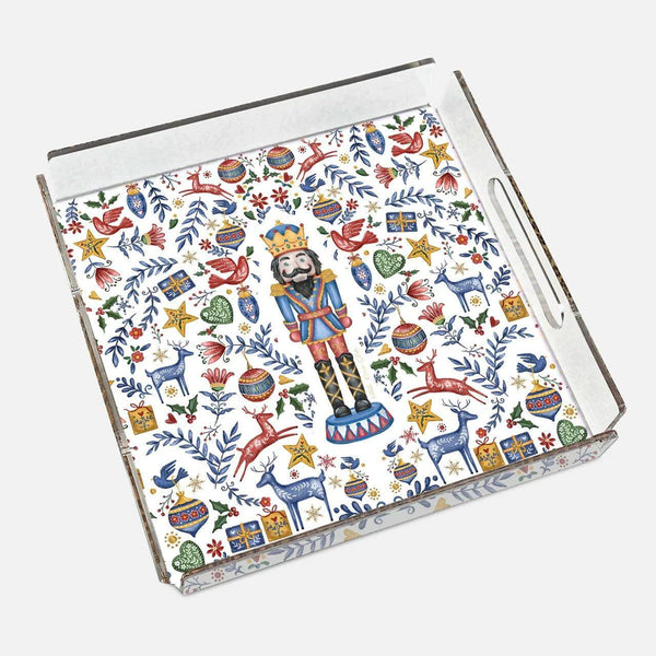 Nutcracker White 40x40 Acrylic Tray - Vitelli Design Studio UAE