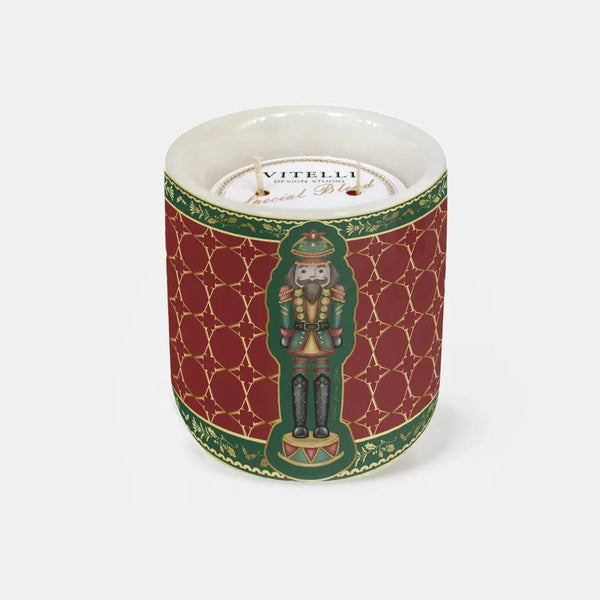 Nutcracker Red Marble Candle - Vitelli Design Studio UAE