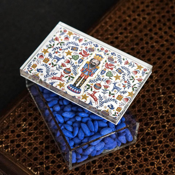 Nutcracker White 18x12 Acrylic Jar - Vitelli Design Studio UAE