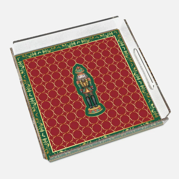 Nutcracker Red 40x40 Acrylic Tray - Vitelli Design Studio UAE
