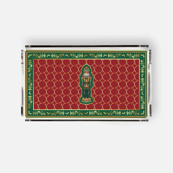 Nutcracker Red 38x23 Acrylic Tray - Vitelli Design Studio UAE