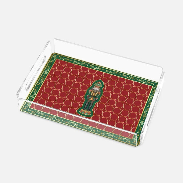 Nutcracker Red 25X17 Acrylic Tray - Vitelli Design Studio UAE