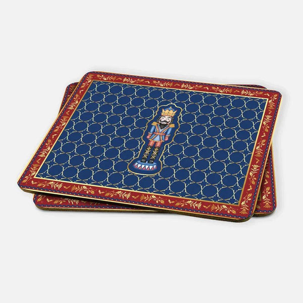 Nutcracker Mavi 2'li MDF Amerikan Servis - Vitelli Design Studio UAE