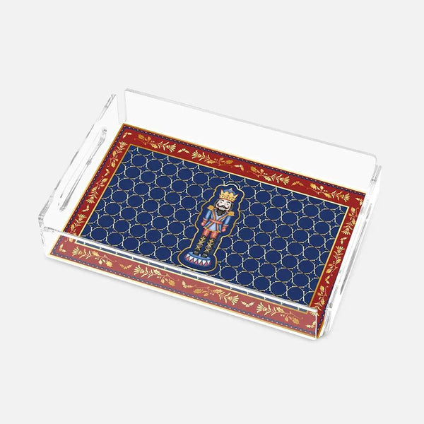 Nutcracker Blue 25X17 Acrylic Tray - Vitelli Design Studio UAE