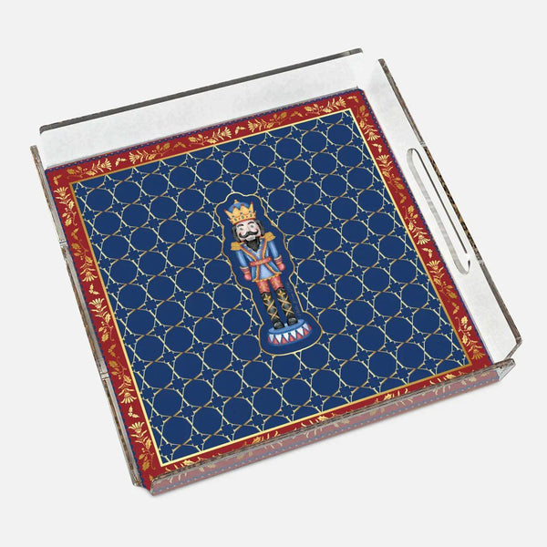 Nutcracker Blue 40x40 Acrylic Tray - Vitelli Design Studio UAE