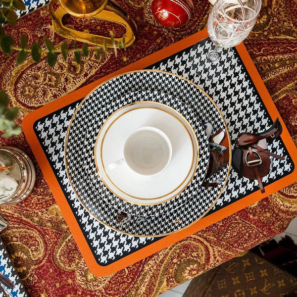 Equestrian Orenge 2 pcs MDF American Service - Vitelli Design Studio UAE