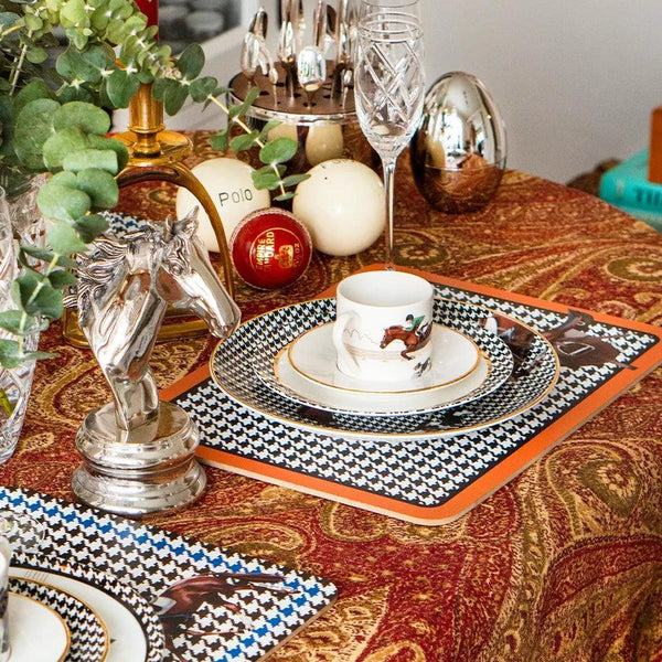 Equestrian Orenge 2 pcs MDF American Service - Vitelli Design Studio UAE