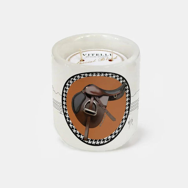 Equestrian Orange Marble Candle - Vitelli Design Studio UAE