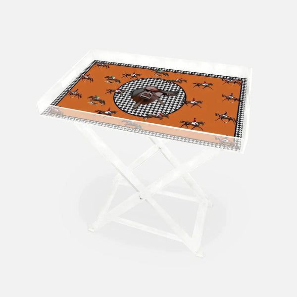 Equestrian Orange 60x40 Acrylic Coffee Table - Vitelli Design Studio UAE