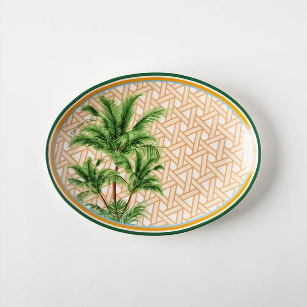 Hazeran Palmiye 24 Cm Porcelain Boat Plate - Vitelli Design Studio UAE