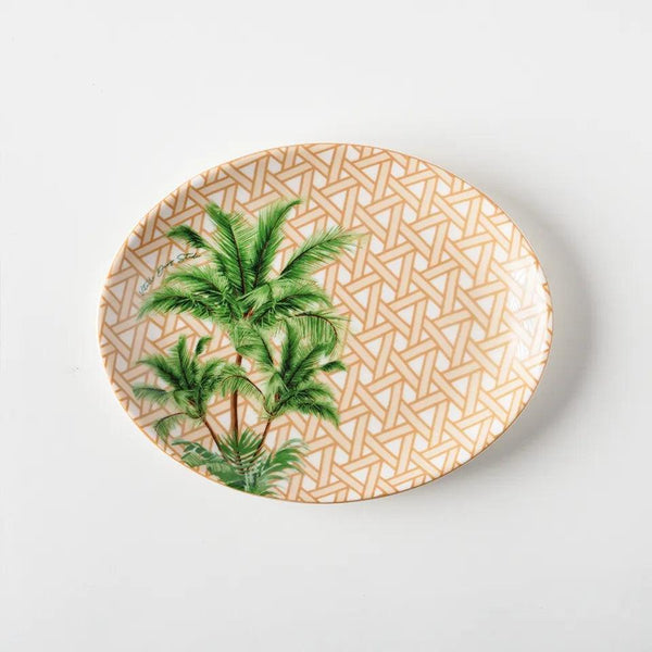 Hazeran Palmiye 21 Cm Porcelain Boat Plate - Vitelli Design Studio UAE