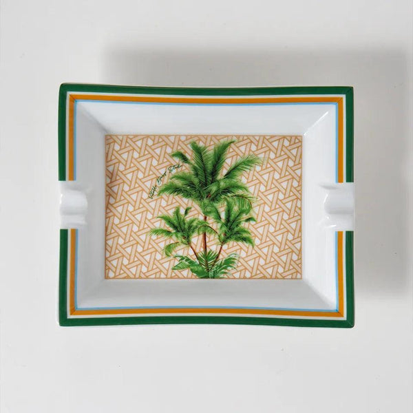 Hazeran Palm Porcelain Ashtray - Vitelli Design Studio UAE