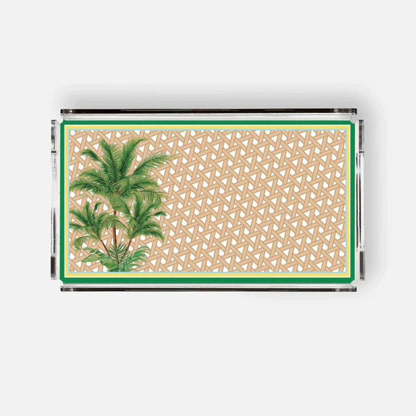 Hazeran Palm 38x23 Acrylic Tray - Vitelli Design Studio UAE