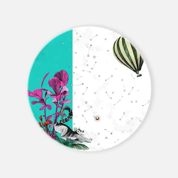 Wonderlan Green Raccoon Marble Serving Plate - Vitelli Design Studio UAE