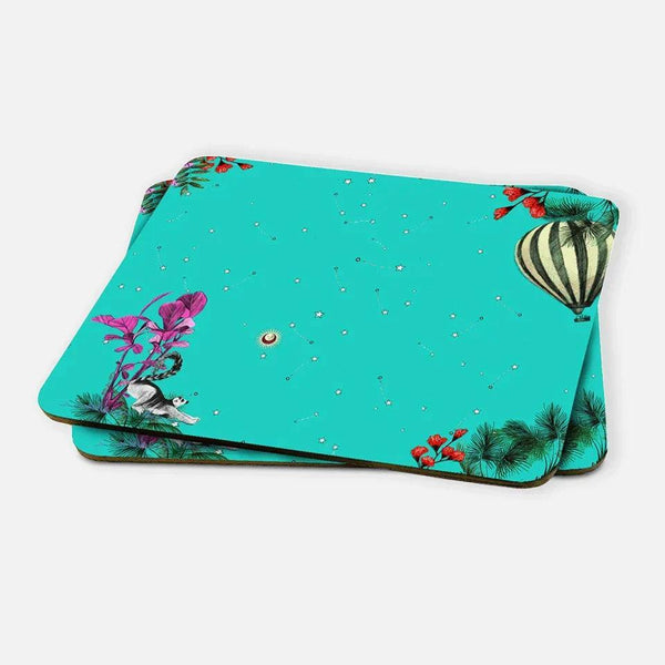 Wonderland Green Raccoon 2 pcs MDF American Service - Vitelli Design Studio UAE