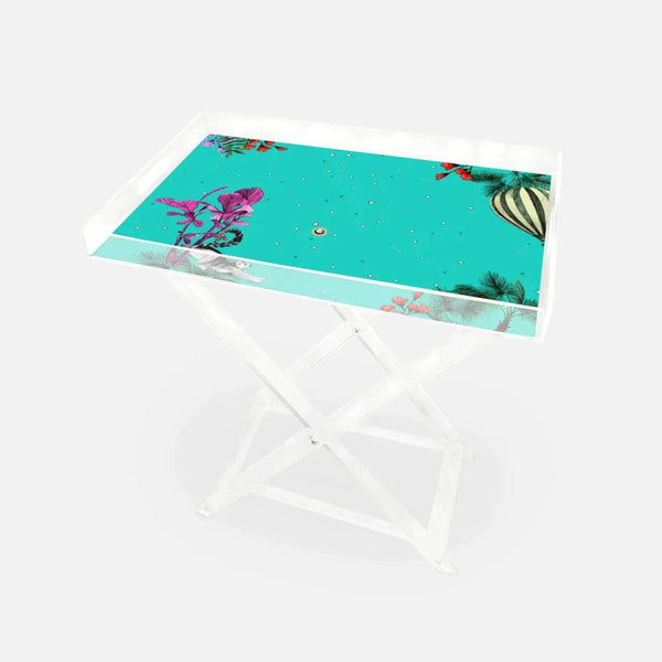 Wonderland Green Raccoon 60x40 Acrylic Coffee Table - Vitelli Design Studio UAE