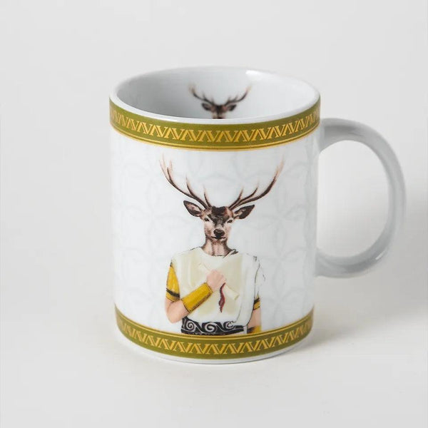 Roman Porcelain Coffee Mug - Vitelli Design Studio UAE