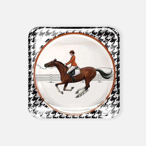 Equestrian Orange Jacket Acrylic Coaster - Vitelli Design Studio UAE
