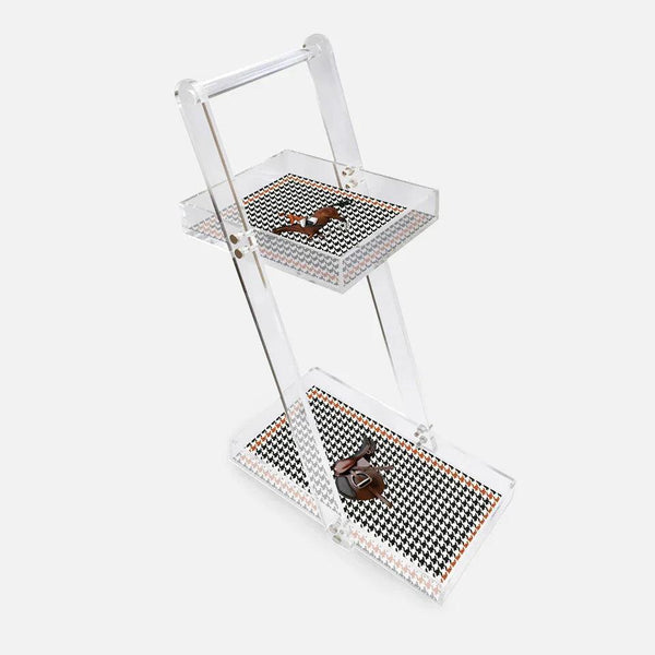 Equestrian Orange Jacket Acrylic Service Trolley - Vitelli Design Studio UAE
