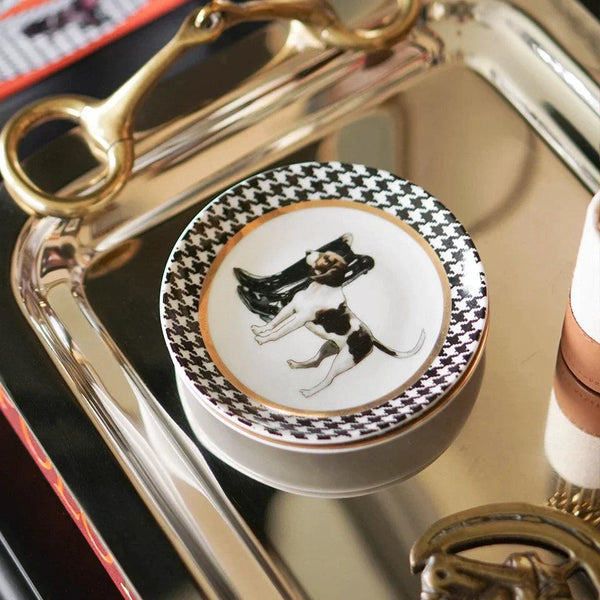 Equestrian 12 Cm Porcelain Plate Set of 4 - Vitelli Design Studio UAE