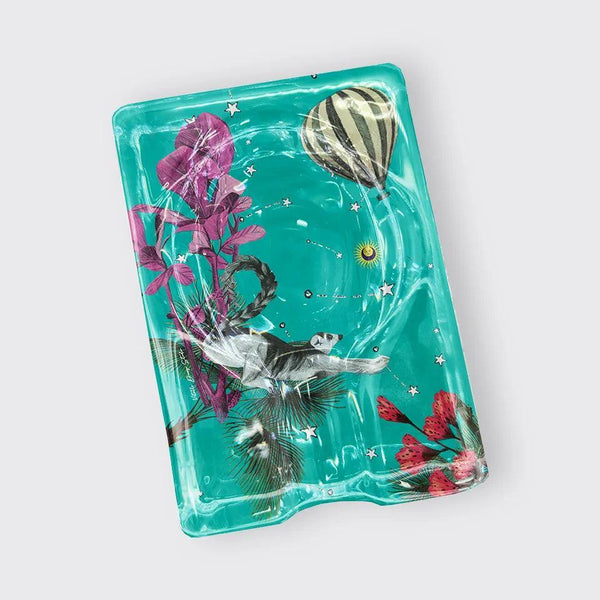 Wonderland Green Raccoon Oval Cigar Ashtray - Vitelli Design Studio UAE