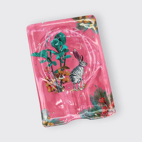 Wonderland Pink Rabbit Oval Cigar Ashtray - Vitelli Design Studio UAE