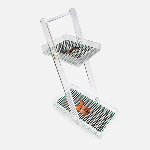 Equestrian Green Jacket Acrylic Service Trolley - Vitelli Design Studio UAE