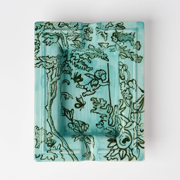 Timeless Collection Green Ceramic Ashtray - Vitelli Design Studio UAE