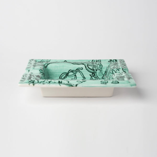 Timeless Collection Green Ceramic Ashtray - Vitelli Design Studio UAE