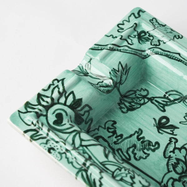 Timeless Collection Green Ceramic Ashtray - Vitelli Design Studio UAE