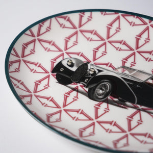 Classic Cars 40's 21 Cm Porcelain Boat Plate