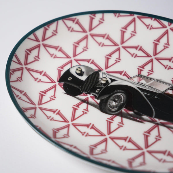 Classic Cars 40's 21 Cm Porcelain Boat Plate