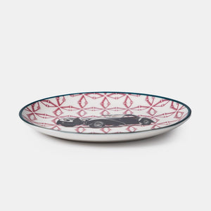 Classic Cars 40's 21 Cm Porcelain Boat Plate