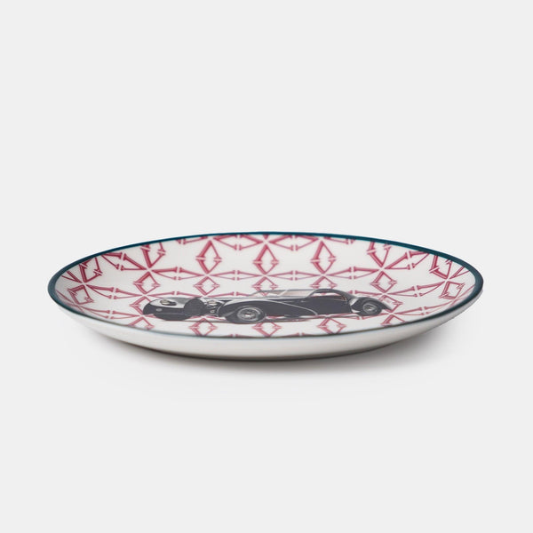 Classic Cars 40's 21 Cm Porcelain Boat Plate
