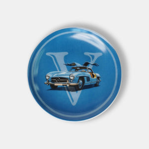 Classic Cars 12 Cm Set of  4 porcelain Plates