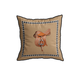 Equestrian Camel Throw Pillow Cover - Vitelli Design Studio UAE