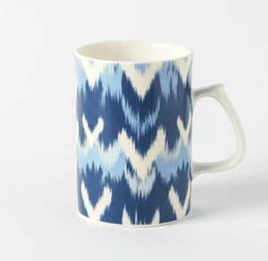 Ikad Collection Blue Porcelain Coffee Mug - Vitelli Design Studio UAE