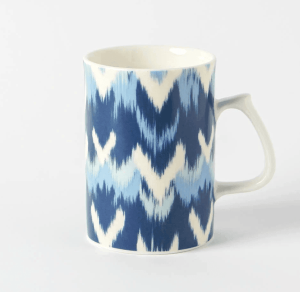 Ikad Collection Blue Porcelain Coffee Mug - Vitelli Design Studio UAE