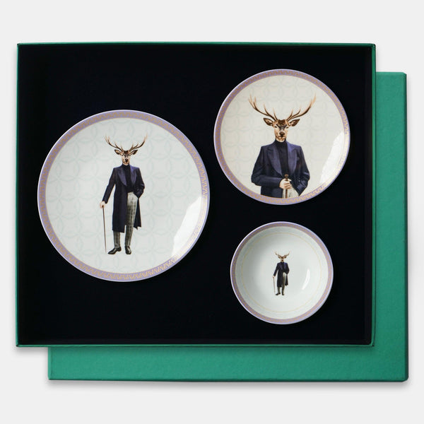 Gentleman 18 Piece 6 Person Dinner Set - Vitelli Design Studio UAE
