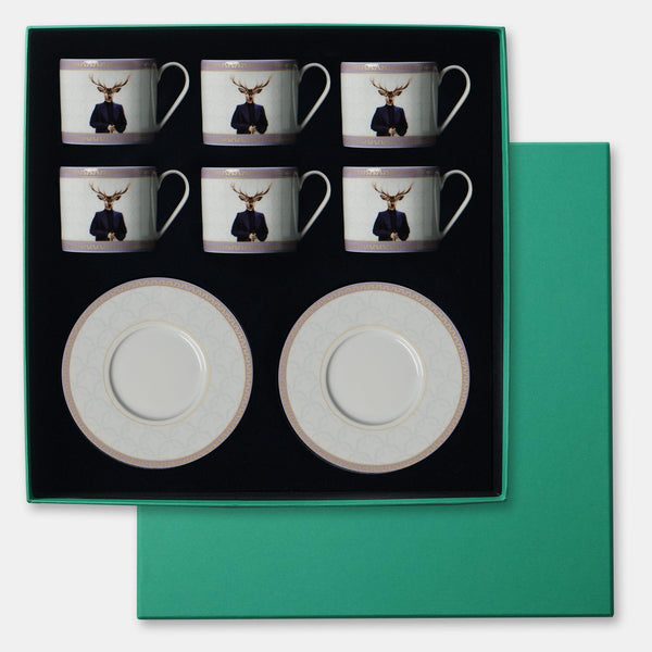 Gentleman 6-Pack Teacup - Vitelli Design Studio UAE