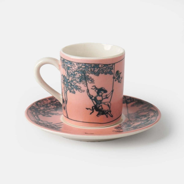 Timeless Collection Pink Porcelain Turkish Coffee Cup - Vitelli Design Studio UAE