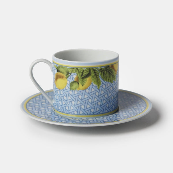 Hazeran Lemon Porcelain Teacup - Vitelli Design Studio UAE