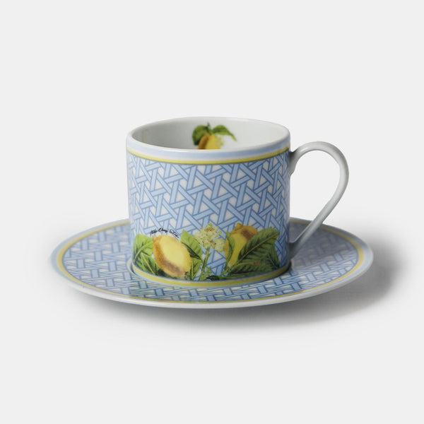 Hazeran Lemon Porcelain Teacup - Vitelli Design Studio UAE