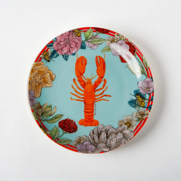 Hazeran Lobster & Crab 12 Cm Porcelain Plate Set of 4 - Vitelli Design Studio UAE