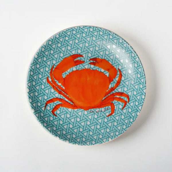 Hazeran Lobster & Crab 12 Cm Porcelain Plate Set of 4 - Vitelli Design Studio UAE