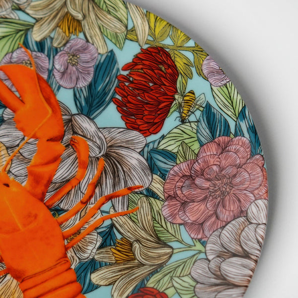 Hazeran Lobster 25 Cm Porcelain Plate - Vitelli Design Studio UAE
