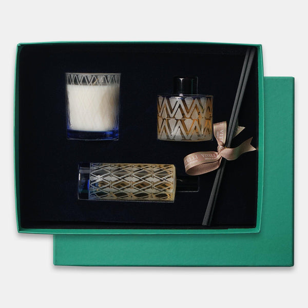 Monogram Cobalt Fragrance Set - Vitelli Design Studio UAE