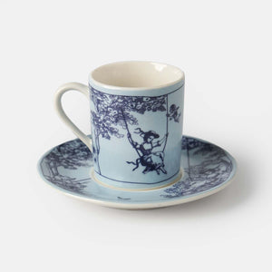 Timeless Collection Blue Porcelain Turkish Coffee Cup - Vitelli Design Studio UAE