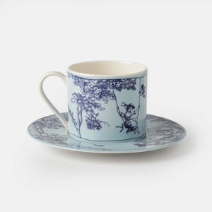 Timeless Collection Blue Porcelain Teacup - Vitelli Design Studio UAE