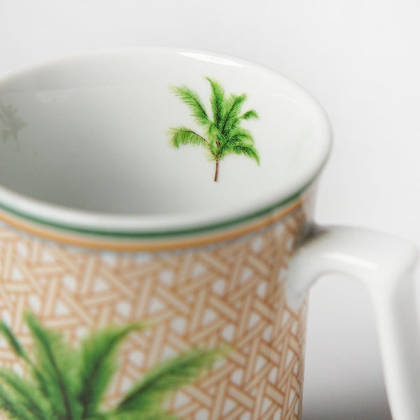 Hazeran Palm Porcelain Coffee Mug - Vitelli Design Studio UAE
